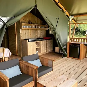 Safari Tent With A Beautiful View At Lot Sous Toile Montamel